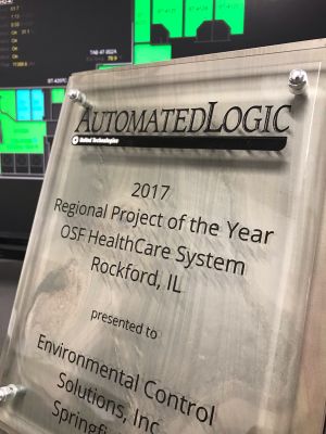 Winner of Automated Logic's Regional Project of the Year